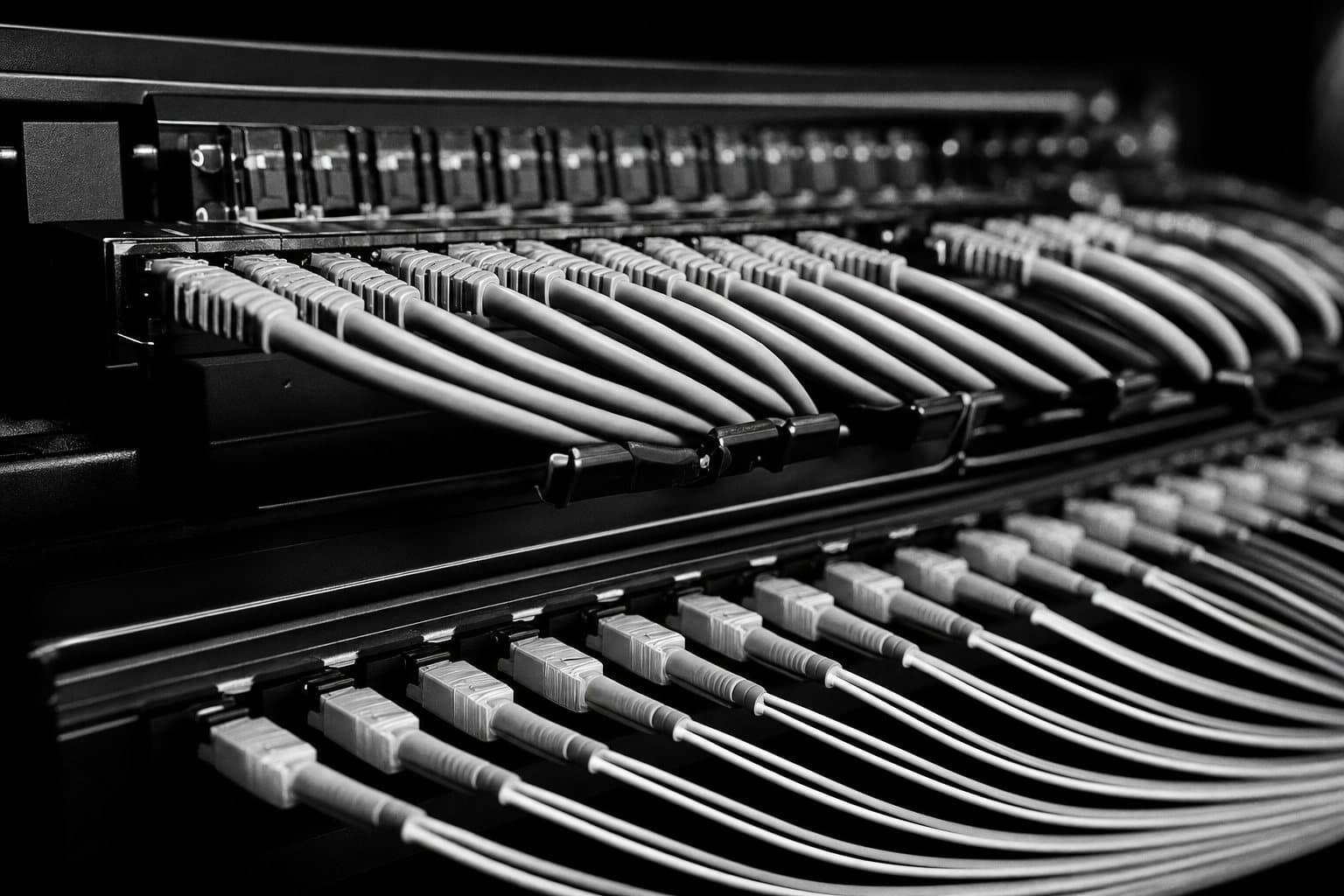 Network patch panel with neatly routed cables